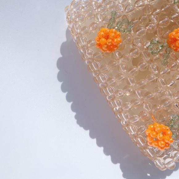 NWT Peaches Mini Beaded Bag - Picture 10 of 11